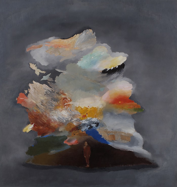 Solomon Nikritin, Man and Cloud, oil on canvas, late 1920s, ©MOMus-Museum of Modern Art-Costakis Collection 
